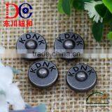 Antique Silver Alloy Custom Metal Jeans Rivet Leather Jean Metal Button thumbnail-4