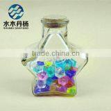 Decorative Star Shaped Wishing/wedding/gift Glass Bottle With Wooden Cork