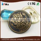 Custom Embossed Logo Plastic Coat Button With Shank