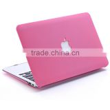 For MacBook New White Unibody Case quicksand pink Hard Cover (A1342) - BLACK