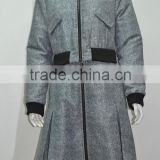 Factory Direct OEM and ODM Service Waisted Fashion Design Winter Woman Dress Coats