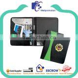 Business Folders, Leather Business Card Folder Padfolio Notebook thumbnail-5