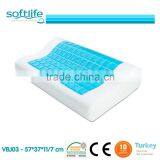 Memory Foam Contour Shape Neck Support Pillow With Gel thumbnail-1