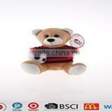 Made in china colorful clothes birthday mini teddy bear plush toy wholesale