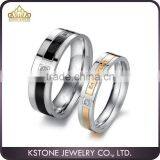 KSTONE 2015 316l Stainless Steel Couple Diamond Engagement Ring, Wedding Ring Couple Ring thumbnail-1