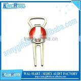 Hot Sale Zinc Alloy Bottle Opener Design Golf Divot Tool thumbnail-1