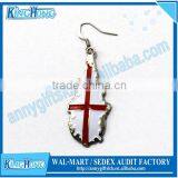Fashion Enamel Metal Earring Stand With National Flag Design thumbnail-2