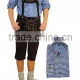 German Bavarian Oktoberfest Trachten Men Short Kurze Lederhosen,Traditional Wear