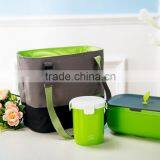 Lunch Box Set, Including Plastic Lunch Box, Plastic go Cup and Insulated Cooler Bag thumbnail-4