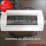 Manual Desktop Socket/ Rotatable Cable Cubby/Rotating Media HUB With Cables thumbnail-1