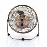 Portable Bronze 6 Inch Metal Mini Fan Usb thumbnail-6