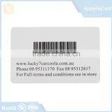 Long Distance Luggage Card for Warehouse Management Nfc Cards UHF Plastic Pvc Rfid Tag With Printed Barcode and Poly Bag