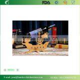 Bamboo Wine Rack Wine Holder Single Bottle Holder Pirate Ship thumbnail-2