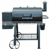 Wood Pellet Smoker BBQ Grill with Mobile Trolley Cart for Outdoor Camping