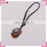 Leather Necklace With Hat Pendant, for Party Fashionable New Design Necklace thumbnail-1