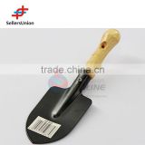 No.1 yiwu agent popular garden tools Portable small iron garden shovel with wooden handle