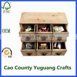 Drawer Makeup Box Wooden Drawer Storage Box 6 Drawer Cabinet Box thumbnail-4