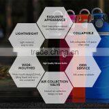 750ml Soft Sport Collapsible Silicone Water Bottles thumbnail-5