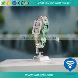 Waterproof Adjustable MF Plus-s Customized Design RFID Nylon Wristband NFC Bracelet thumbnail-1