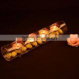 Unique Design, Tubular Glass Candle Holder, Home Decoration, Elegant Noble Candle Holder thumbnail-1
