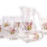 R101 Daily Use Items, Hot Eco-Friendly 7pcs Glass Water Jug Set thumbnail-2