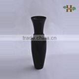 Black and white large glass vase, handmade decorative glass vase for wedding use