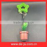 Plastic Green Hollow Star Top Decorative Flower Pens Wholesale thumbnail-1
