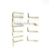 Brass-Plated Square Bend Screw Hook thumbnail-1