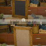 Wood Frame Chalkboard Single-Sided Blackboard With Hooks Zakka Furnishing Articles Vintage Style 39*39*40cm thumbnail-1