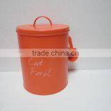 High Quality Cat Food Storage Box Metal With Scoop thumbnail-1