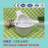 Stocked Popular White Ceramic Bowl Ceramic Dished With Single Handles thumbnail-1