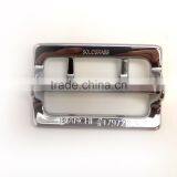 Solid Brass Center Bar Buckle With Double Prong, Chrome Plate Solid Brass Material Belt Buckle thumbnail-4