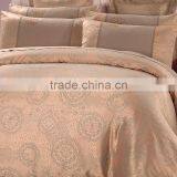 Bedding Sets 4pcs Cotton Satin Jacquard Duvet Quilt Bed Covers King Queen Size Luury Golden Bedclothes Comforters Bedlinen. thumbnail-2