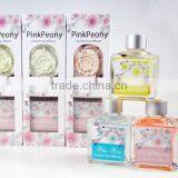 Wholesale Luxury Square 100ml Scented Ceramic Flower Diffuser, Aroma Reed Diffusers Gift Set thumbnail-5