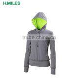 OEM Ladies Long Sleeve Outer Sports Hoody Running Jacket thumbnail-1