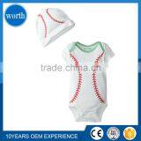 (Eco-friendly) Baby Garment Summer Baby Clothes Baseball Onesie Import From China thumbnail-1