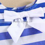 Summer Dresses Strips Design Mom and Bab Fashion Simple Beautiful Dress for Infant and Toddler Girls thumbnail-2