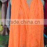 2016 Hot Stylish Lady Square Short Tassel Fringes Soft TR Cotton Scarf thumbnail-3