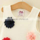 2017 Latest Wholesales Price Pattern White Children Frocks Design Monther and Kids Dress thumbnail-6