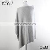 New Design Winter Round Neck Ladies Pullover Sweater Wholesale Knitted Cashmere Poncho thumbnail-3
