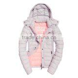 Women's Slim Double Zip Stay Warm Soft Quilted Hooded Winter Jackets thumbnail-4
