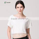 High Quality Women Casual White T-shirt thumbnail-3