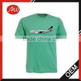 Men's Plane Print Plain Short Sleeve Tight Shirt thumbnail-1