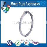Made in Taiwan Stainless Steel Strong Stainless Steel Hose Clamps Thin Hose Clamp V Band thumbnail-1