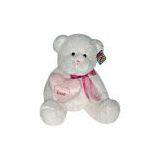 Sell White Bear With Pink Heart thumbnail-1