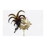 Christmas Ornament Masquerade Masks On Sticks For Female / Male