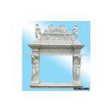 Grand Marble Fireplace with Sculpture (L188*H220*W42cm)