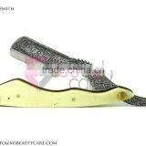 Stainless Steel Barber Razor Blade Engraved With White Bone Handle thumbnail-2