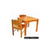 wooden kid's chair and desk Columbus TC0001