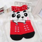 Latest Design Promotion Fashion Exclusive Sweetheart Princess Funny Anti-slip Jacquard Cartoon Animal panda Face Women Socks